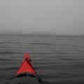 23:10 (22:10 по местному) приплыл. Моё появление из тумана сфотографировал Костик.  