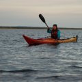 20:49. Пройдя 7.5 км от места впадения Варзуги в море останавливаемся на ночёвку.