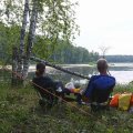 А вот теперь самое время побытийствовать. В ногах термос с чаем, рядом дочь, скоро закат и поэтому особенно тихо. Эхх – сам себе завидую... Приятное дополнение к походу. А, впрочем, как знать – может быть в походе это и есть самое главное…