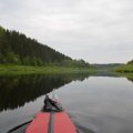 Ближе к Харовску берега выше, красивые боры по берегам.