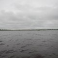 Утро отнюдь не было радостным. Во-первых, началось слишком рано - около 5.30, потому как фуры грохотали прямо над головой. Во-вторых, мужики, которые то ли рыбачили, то ли бухали всю ночь, и я несколько волновался за снаряжение. И наконец, погода поутру не способствовала умиротворению и радости.