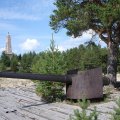 Утром проснулся от стука дятла по соседней сосне. Высунул голову из 
палатки, посмотрел на него вблизи и снова лег спать. Встал около 9 
часов, неспешно собирался, настраивался на греблю. Сегодня мне предстоит
 как минимум 10 ходовых часов, столько я еще не делал и это много. В 
11.20 выхожу на воду, погода ходовая. Довольно быстро дошел до острова 
Мудьюг - это первый остров в дельте Двины на моем пути и он самый 
крупный - более 12 км в длину. В море здесь уже активное движение, а 
т.к. выходной день - то стоит также очень много катеров, на которых люди
 выехали порыбачить. Я иду вдоль Мудьюга, на берегу много красивых 
дачных домов среди сосен. Я иду до южной оконечности острова, где 
планирую передохнуть и дальше, пересекая рукава Двины, идти прямо к 
городу. В 1918 англичане вторглись на территорию нашей страны, и летом 
основали на острове Мудьюг лагерь для военнопленных. Через год там 
образовалась ссыльно-каторжная тюрьма, из-за чего остров прозвали 
островом смерти. Исходя из известных мне дат, могу предположить, что 
тюрьма использовалась уже "белыми", т.к. интервенты полностью 
эвакуировались в сентябре 1919 года, т.е. всего через 3 месяца после 
преобразования лагеря в тюрьму. На южной оконечности острова стоит 
памятник жертвам интервенции. Я прохожу к нему, а дальше по заросшим 
тропам прохожу к остаткам лагеря. Раньше здесь был музей и все 
поддерживалось в приличном виде, и сейчас это все еще доступно. Никого 
на территории нет, поэтому я свободно брожу и фотографирую все, что 
встречается. 