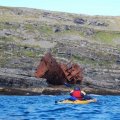 Баренцево море, на морских каяках вокруг полуостровов Средний и Рыбачий. Август 2013.