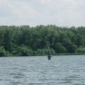Встретил рыбака посредине Дона. У бакена глубина метров 12. Поболтали. Сказал что дальше заходить холодновато. Но с другой стороны внуки у него уже есть. :-)