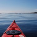 Вода достигла своего минимума.&nbsp;Перед островом обширная каменистая отмель.